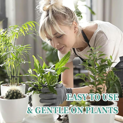 16pcs Plant Stem Support, Plant Support for Indoor Plants, 4 Sizes Climbing Houseplant Stem Holders, Reusable Plant Stabilizer
