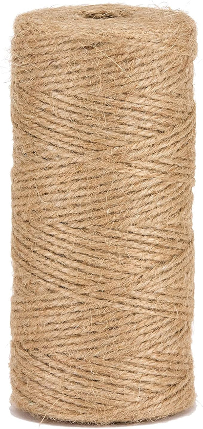 Natural Jute Twine Diameter 1.5 mm ± 100 m for Gardening, DIY, Crafts BJN100
