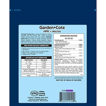 Fertilome (12140) Garden Cote Fertilizer 12-12-12 (1 lb.)