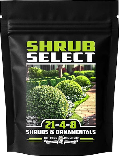 Fertilizer Commercial Grade | Shrub Select 21-4-8 | 5 Ounces | Custom Two-Stage Professional Mix Blend | Long-Term Controlled Release Feed | Shrubs & Tropical Ornamentals | 5-6 Month | Micronutrients