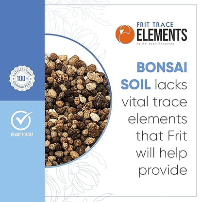 Frit Trace Elements - Build Up Your Bonsai Soil and Compliment with Bonsai Fertilizer - Provides Plant Soil with Seventy Vital Elements and Minerals - Maintain Optimum Healthy Tree Growth