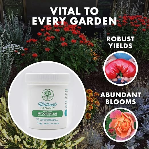 Mycorrhizae 16 Species Inoculant (5 lb) Improves Drought Tolerance + Saves Precious Water + Fertilizer, Root Stimulator • Explodes Root Growth [5 lb Treats 96,000 (4 inch) Plants]