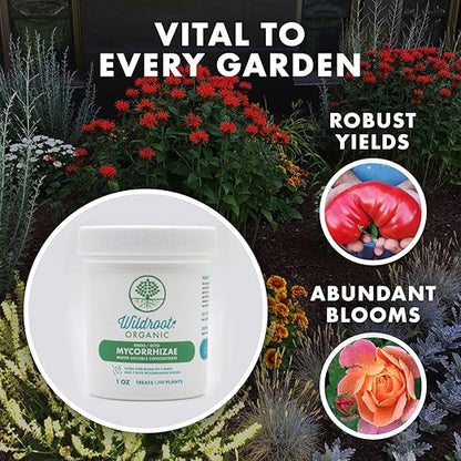 Mycorrhizae 16 Species Inoculant (5 lb) Improves Drought Tolerance + Saves Precious Water + Fertilizer, Root Stimulator • Explodes Root Growth [5 lb Treats 96,000 (4 inch) Plants]