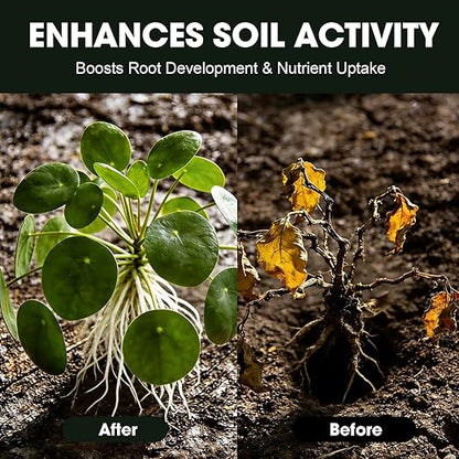 Soil Activator for Plants(35.2 oz / 1000g), Organic Soil Activators and Plant Fertilizers for Garden Beds, Potting Mix, Seedling Compost, Root Growth Booster