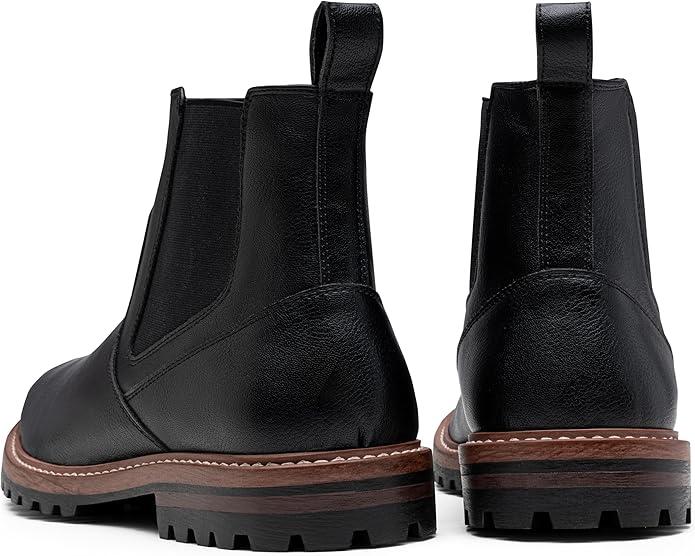 Jousen Chelsea Boots Casual Slip On Ankle Waterproof Mens Boots