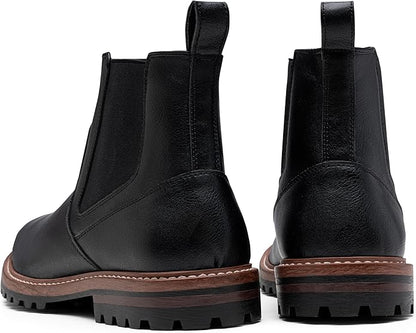 Jousen Chelsea Boots Casual Slip On Ankle Waterproof Mens Boots