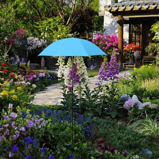Outdoor Plant Umbrella Plant Protection Umbrella Multipurpose Reusable Sunshades Umbrella for Yard Planters Pot Potted Plants, Blue