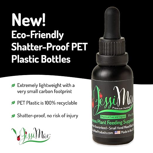Jessi Mae Carnivorous Plant Food Drops - 30 ml - No-Dip Applicator for Carnivorous Plant Fertilizer - Nutrient-Rich Formula - Seaweed & Blood Meal Blend