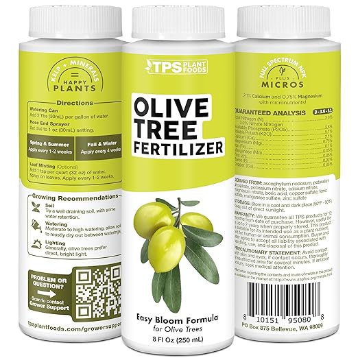 Olive Tree Fertilizer – Liquid Olive Tree Plant Food for Potted, Indoor & Outdoor Olive Trees, 32 oz