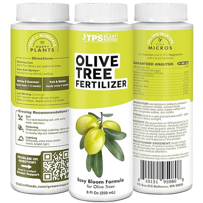 Olive Tree Fertilizer – Liquid Olive Tree Plant Food for Potted, Indoor & Outdoor Olive Trees, 1 Gallon
