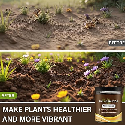 Soil Activator for Plants, 120g Soil Pro Activator, Nauticos SoilActivator, Organic Water-Soluble Formula for Optimal Nutrient Uptake & Root Development, Enhance Growth for Vegetables & All Plants