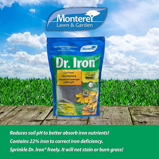 Monterey LG7115 Dr Soil Acidifier Granules Iron and Elemental Sulfur Acidic Fertilizer, 7 lb