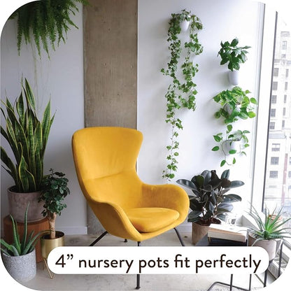 Make Good PlantPod Luxe Self-Watering Wall Planters (Set of 3) - Easy to Water and Install - Lightweight - Design Your Own Vertical Garden - Wall Planters for Indoor Plants