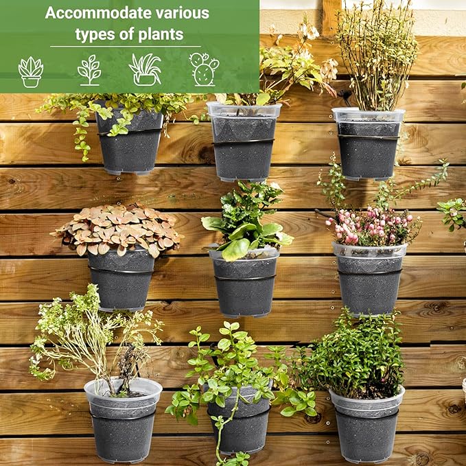 GREANER 60 Packs Reinforced Plastic Plant Pots, Transparent Nursery Pots with Drainage Holes for Plants, 4 Inch Clear Nursery for Orchid, Succulent, Vegetable, and Cactus