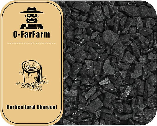 Horticultural Charcoal for Potted Plants 1 QT, Hardwood Charcoal for Potting Soil Amendment, Orchids, Terrariums, and Gardening