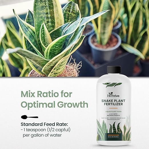 32oz Snake Plant Fertilizer for Snake Plant Live - Makes 192 Gallons of Fertilizer for Indoor Plants, Ideal for Healthy Growth, Strong Leaves, and Vibrant Color - Rich in Macro & Micronutrients