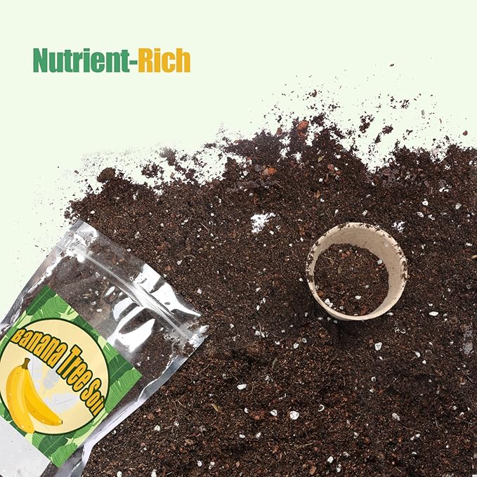 Premium Banana Tree Potting Mix for Optimal Seedling Growth 2qt, Suitable for All Indoor and Outdoor Banana Tree Varieties