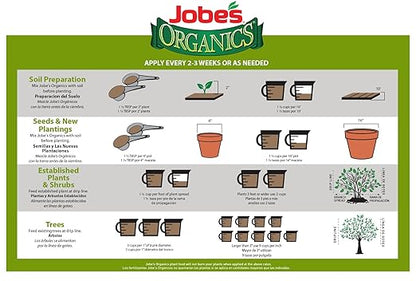 Jobe’s Organics Granular All Purpose Fertilizer, Easy Plant Care Fertilizer for Vegetables, Flowers, Shrubs, Trees, and Plants, 4 lbs Bag