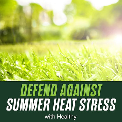 Scotts Turf Builder Healthy Plus Lawn FoodFL, 2-in-1 Fungicide and Fertilizer, Helps Grass Withstand Summer Stress, 8,000 sq. ft., 27.40 lbs.