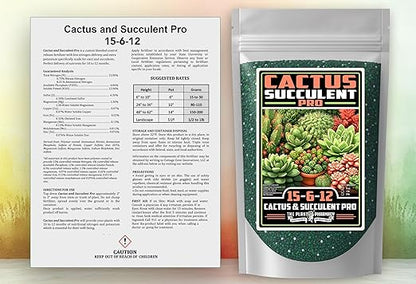 Fertilizer Commercial Grade | Cactus & Succulent Pro 15-6-12 | 5 Ounces | Custom Professional Mix Blend | Low-Nitrogen Blend | 10–12 Month Controlled Release | Micronutrients for Cacti & Succulents