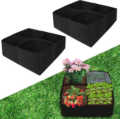 2Packs 30 Gallon Breathable & Durable Fabric Grow Bags - 2x2FT Heavy Duty Nonwoven Fabric Pots for Indoor Outdoor Vegetable and Flower, Perfect for Spring and Summer Gardening
