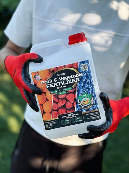 Liquid 3-18-18 Fertilizer for Vegetables, Fruits and Flowers - All Purpose Plant Food Outdoor & Indoor Plant Food - Balanced NPK Flower Food Bloom Booster with Nitrogen Potassium Phosphorus (32oz)