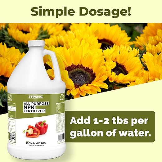 NPK Fertilizer – All Purpose Liquid NPK Plant Food for All Plants, 1 Gallon