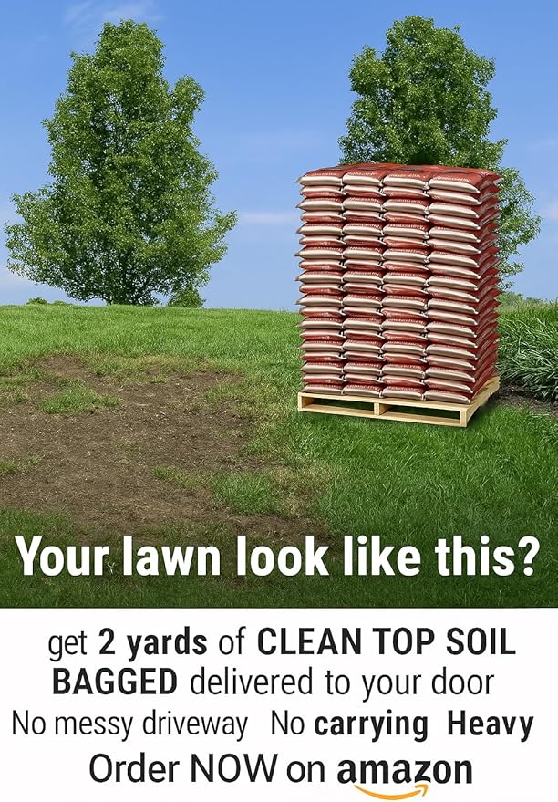 Lot of Premium Bagged Topsoil, 0.75-Cu. Ft. for Lawn and Garden Top Soil, Soil Conditioner with Peat Moss, Buy 6, 10 or 60 Bags - Don't Carry Heavy - Keep CAR Clean - Save! (10)