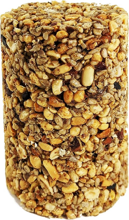 Wildlife Sciences Songbird Treats Seed Tower 2 Packs | Bundle of 2 | 1.5-2 lb Seed Log Towers for Wild Birds (Nutty's Berries 2 Pack)