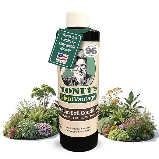 PlantVantage Liquid Soil Conditioner with Humic Acid – Soil Activator for Plants, Organic Amendment for All Soil Types, Improves Plant Nutrients Uptake, Moisture Retention & Microbial Activity – 8 oz