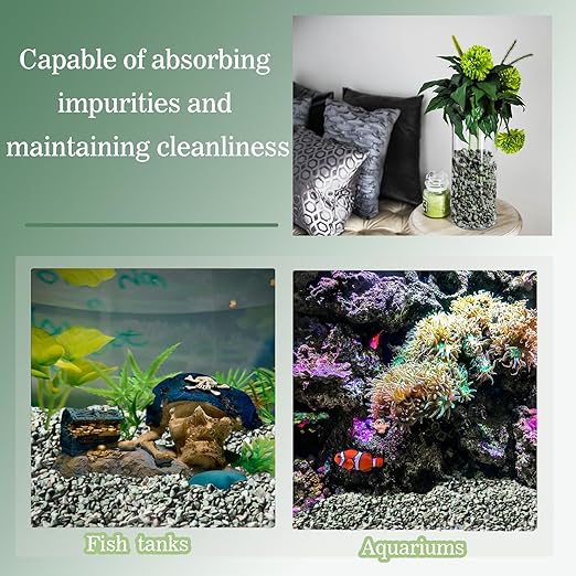 Green Zeolite Rocks Bulk 1345g - Zeolite Granules, Stones for Plants, Succulent Rocks, Cactus Soil Potting Mix