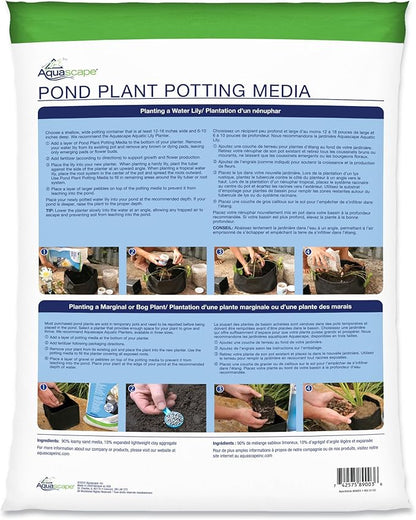 Aquascape Pond Plant Potting Media, Nutrient-Rich Aquatic Soil for Water Gardens, Supports Strong Root Growth, 432 Cubic Inches, 89003