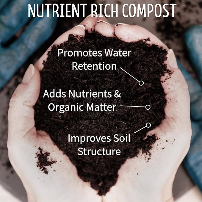 OMRI Certified Organic Compost Size: 3.0 Gallons, 12-15 Pound Bag