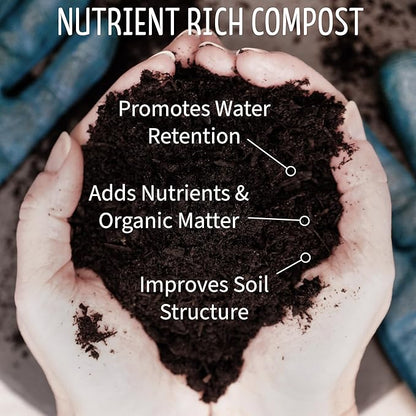 OMRI Certified Organic Compost Size: 3.0 Gallons, 12-15 Pound Bag