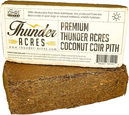 Coco Coir Brick, OMRI Listed for Organic Use (50)