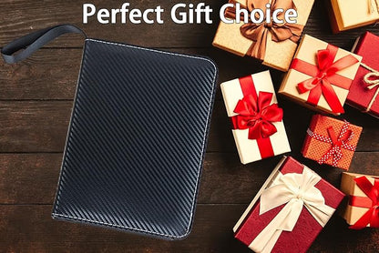 4 Pocket Trading Card Collection Book, Binder Card Album with 400 Pockets Game Card Sleeves, Binder Card Organizer for MTG, TCG, and Baseball Cards Protection and Storage