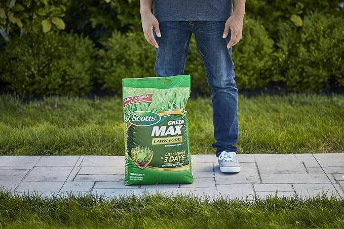 Scotts Green Max Lawn Food - Lawn Fertilizer for Grass Plus Iron Supplement, 10,000 sq. ft., 33.33 lbs.