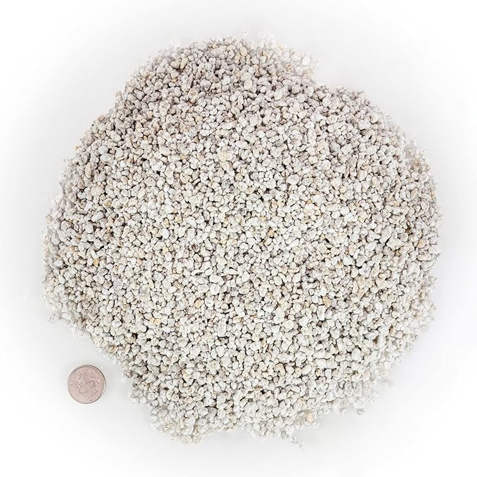 Premium Organic Perlite - (Made in Ukraine) Horticultural Soil Amendment for Indoor & Outdoor Container Plants for Drainage Management and Enhanced Growth - 2 Quart