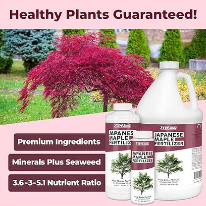 Japanese Maple Fertilizer, Complete Liquid Plant Food for All Japanese Maple Tree Varietals, 32 oz (1 Quart)