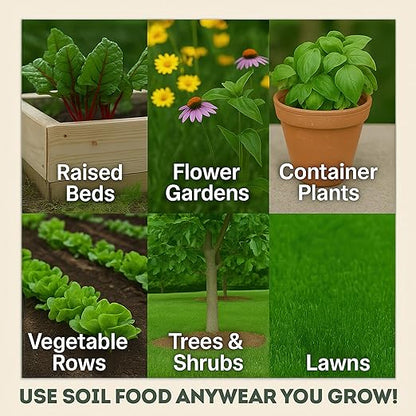 Soil Food - (2 Pound Bag) | Regenerative Soil Amendment with Microbes, Microbe Food, Biochar & Organic Fertilizer | Yield-Boosting Concentrate |