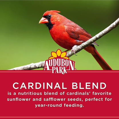 Audubon Park Cardinal Blend Wild Bird Food,Cardinal Bird Seed for Outside Feeders,4-Pound Bag,(Pack of 2)
