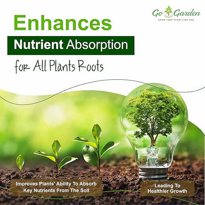 Go Garden Boron 20% Micronutrient Fertilizer - Boosts Vegetable Growth, 250g Powder Fertilizer for Plants