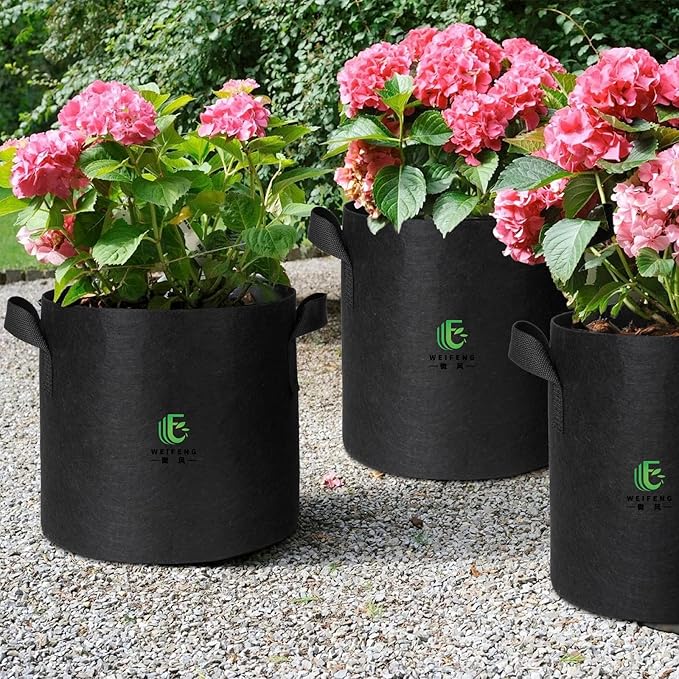 WEIFENG 100 Gallon Grow Bag, Ultra Heavy Duty Fabric Pot with Handles for Giant Trees, Commercial Gardening - Massive Root Zone
