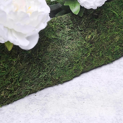Efavormart 23.5" Rectangle Preserved Moss Planter Box Moss Covered Planters with Inner Lining