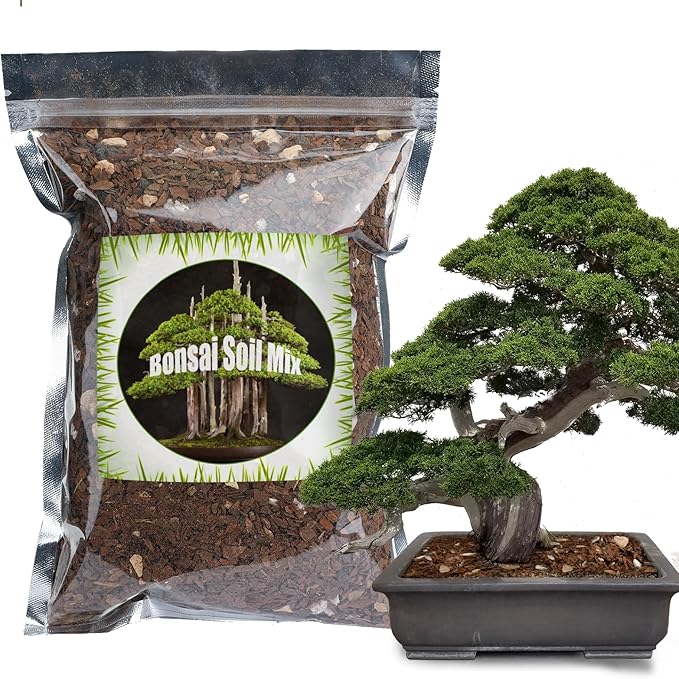 Bonsai Soil Mix Ready to Use (2qt), Premium Fast Draining Organic All Purpose Potting Mix for All Varieties of Bonsai