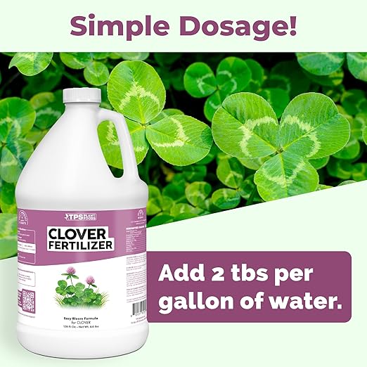 Clover Fertilizer- Liquid Fertilizer for Clover Lawns, Great for Microclover and Dutch White Clover, 1 Gallon