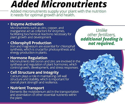 Jack's Classic 7-3-3 Hydrangea Blue Water-Soluble Fertilizer with Micronutrients to Enhance Blue Flowers, 1.5lbs