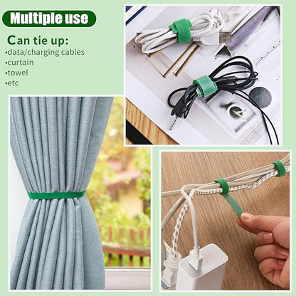 Plant Tape, 82ft Green Garden Tape, 0.35 in Twist Tie for Plants, Plant Supports, Garden Ties for Climbing Plants, Reusable Plant Twist Tie for Plant Gardening, Home, Office