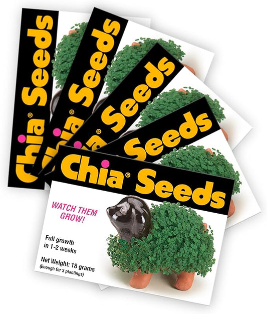 Chia Seed Packet, 5 Count (Chia pet not Included)