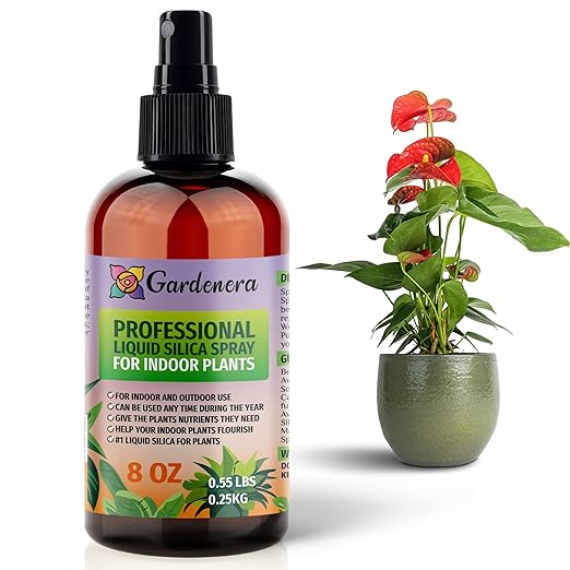 𝐒𝐔𝐏𝐄𝐑𝐈𝐎𝐑 Liquid Silica Boost Fertilizer and Supplement Spray for Indoor Plants – Pre-Mixed, Ready-to-Use Liquid Silicon Plant Superfood Mist for Indoor & Outdoor Plants – 8oz